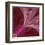 Beautiful Fractal Flower in Vinous and Purple-velirina-Framed Art Print