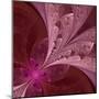 Beautiful Fractal Flower in Vinous and Purple-velirina-Mounted Art Print