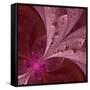 Beautiful Fractal Flower in Vinous and Purple-velirina-Framed Stretched Canvas