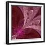 Beautiful Fractal Flower in Vinous and Purple-velirina-Framed Art Print