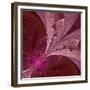 Beautiful Fractal Flower in Vinous and Purple-velirina-Framed Premium Giclee Print