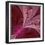 Beautiful Fractal Flower in Vinous and Purple-velirina-Framed Premium Giclee Print