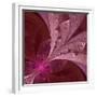 Beautiful Fractal Flower in Vinous and Purple-velirina-Framed Premium Giclee Print