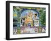 Beautiful Frescoes on Walls of the Juna Mahal Fort, Dungarpur, Rajasthan State, India-R H Productions-Framed Photographic Print