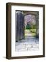 Beautiful Fresh Spring Blossom Viewed through Old Wooden Door and Arch-Veneratio-Framed Photographic Print