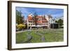 Beautiful Gardens in Downtown Home, Riga, Latvia, Europe-Michael Nolan-Framed Photographic Print