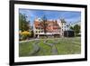 Beautiful Gardens in Downtown Home, Riga, Latvia, Europe-Michael Nolan-Framed Photographic Print