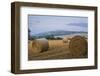 Beautiful Golden Hour Hay Bales Sunset Landscape-Veneratio-Framed Photographic Print