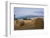 Beautiful Golden Hour Hay Bales Sunset Landscape-Veneratio-Framed Photographic Print