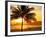 Beautiful Golden Sunset On The Beach Of The City Of Santos In Brazil-fabio fersa-Framed Photographic Print