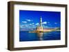 Beautiful Greece Series - Chania Town (Crete), Light House-Maugli-l-Framed Photographic Print