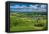 Beautiful Green Scenery Landscape in Spring Time-xbrchx-Framed Stretched Canvas