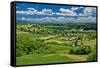 Beautiful Green Scenery Landscape in Spring Time-xbrchx-Framed Stretched Canvas