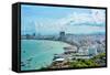 Beautiful Gulf Landscape of Pattaya, Thailand-Atthidej Nimmanhaemin-Framed Stretched Canvas