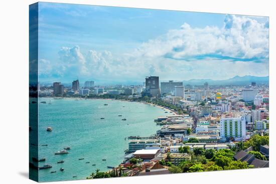 Beautiful Gulf Landscape of Pattaya, Thailand-Atthidej Nimmanhaemin-Stretched Canvas
