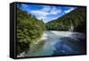 Beautiful Haast River, Haast Pass, South Island, New Zealand, Pacific-Michael Runkel-Framed Stretched Canvas