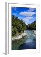 Beautiful Haast River, Haast Pass, South Island, New Zealand, Pacific-Michael Runkel-Framed Photographic Print