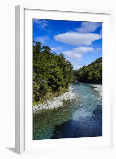 Beautiful Haast River, Haast Pass, South Island, New Zealand, Pacific-Michael Runkel-Framed Photographic Print