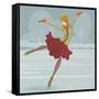 Beautiful Ice Skater-Milovelen-Framed Stretched Canvas