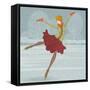 Beautiful Ice Skater-Milovelen-Framed Stretched Canvas