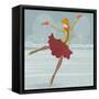 Beautiful Ice Skater-Milovelen-Framed Stretched Canvas