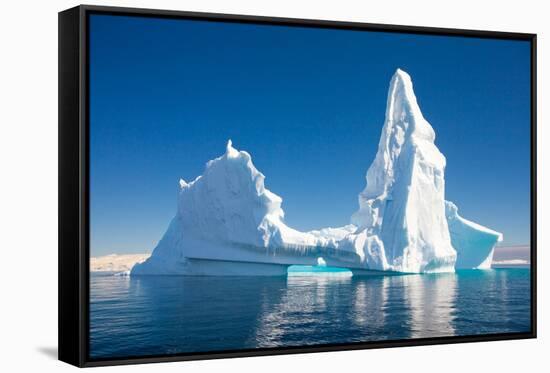 Beautiful Iceberg, Antarctica-juancat-Framed Stretched Canvas