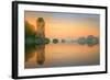 Beautiful Image of Sunset with Colorful Sky and Longtail Boat on the Sea Tropical Beach. Thailand-Hanna Slavinska-Framed Photographic Print