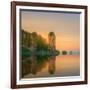 Beautiful Image of Sunset with Colorful Sky and Longtail Boat on the Sea Tropical Beach. Thailand-Hanna Slavinska-Framed Photographic Print