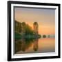 Beautiful Image of Sunset with Colorful Sky and Longtail Boat on the Sea Tropical Beach. Thailand-Hanna Slavinska-Framed Photographic Print