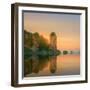 Beautiful Image of Sunset with Colorful Sky and Longtail Boat on the Sea Tropical Beach. Thailand-Hanna Slavinska-Framed Photographic Print