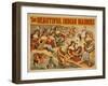 Beautiful Indian Maidens Burlesque Show Poster-Lantern Press-Framed Art Print