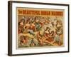 Beautiful Indian Maidens Burlesque Show Poster-Lantern Press-Framed Art Print