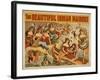 Beautiful Indian Maidens Burlesque Show Poster-Lantern Press-Framed Art Print