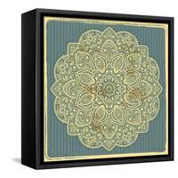 Beautiful Indian Ornament-transiastock-Framed Stretched Canvas