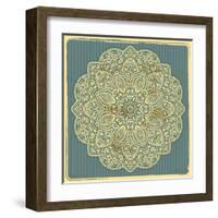 Beautiful Indian Ornament-transiastock-Framed Art Print