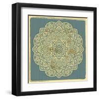 Beautiful Indian Ornament-transiastock-Framed Art Print