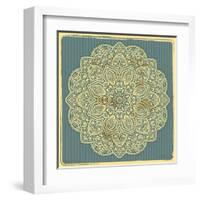 Beautiful Indian Ornament-transiastock-Framed Art Print