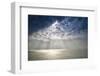 Beautiful Inspirational Sun Beams over Ocean on Cloudy Day-Veneratio-Framed Photographic Print