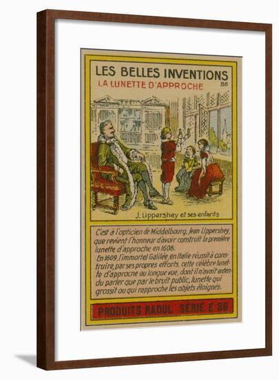 Beautiful Inventions Card, Telescope-null-Framed Giclee Print