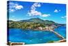 Beautiful Ischia Isalnd - View from Castel. Italy-Maugli-l-Stretched Canvas