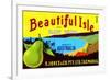 Beautiful Isle Brand Fancy Pears-null-Framed Premium Giclee Print