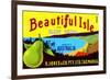 Beautiful Isle Brand Fancy Pears-null-Framed Premium Giclee Print