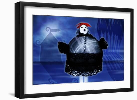 Beautiful Lady Sings-Carrie Webster-Framed Giclee Print