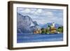 Beautiful Lago Di Garda, North of Italy. View with Castle in Malcesine-Maugli-l-Framed Photographic Print