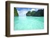 Beautiful Lagoon at Phi Phi Ley Island, the Exact Place Where the Beach Movie Was Filmed-haveseen-Framed Photographic Print