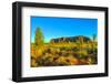 Beautiful landscape Ayers Rock monolith from Talinguru Nyakunytjaku Sunrise, Australia-Alberto Mazza-Framed Photographic Print