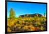 Beautiful landscape Ayers Rock monolith from Talinguru Nyakunytjaku Sunrise, Australia-Alberto Mazza-Framed Photographic Print