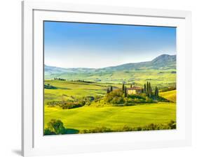 Beautiful Landscape in Tuscany, Italy-sborisov-Framed Photographic Print