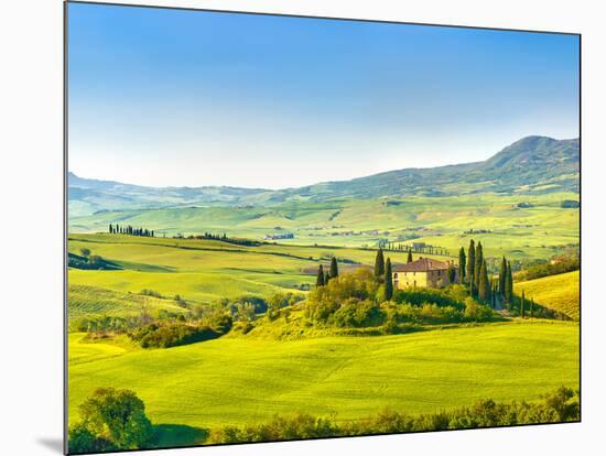 Beautiful Landscape in Tuscany, Italy-sborisov-Mounted Photographic Print