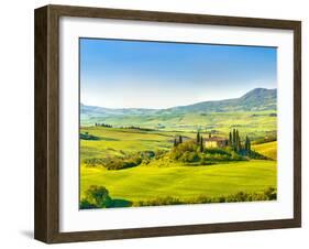 Beautiful Landscape in Tuscany, Italy-sborisov-Framed Photographic Print